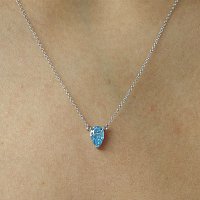 Necklace with Lab Grown Diamond 1.01 cts