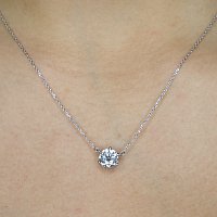 Necklace with Lab Grown Diamond 1.6cts