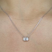 Necklace with Lab Grown Diamond 1.51cts