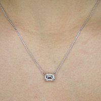 Necklace with Lab Grown Diamond 1.50cts