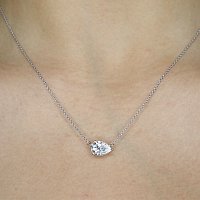 Necklace with Lab Grown Diamond 1.55cts