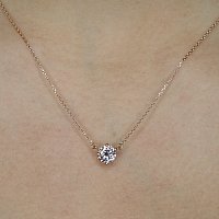 Necklace with Lab Grown Diamond 1.08cts