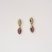 Earrings with Natural diamonds and Gemstones
