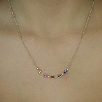 Necklace with Natural Sapphires