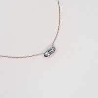 Necklace with Natural Aquamarine