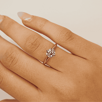 Tribute 1ct Round IGI LG Solitaire Diamond Engagement Ring
