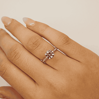 Dalia Side Stones Diamond Engagement Ring