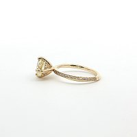 Ariel Side Stones Ring with Yellow IGI & White LG Diamonds 2.75cts Total Weight