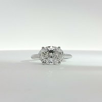 Rene Side Stones Ring with IGI LG Diamonds 2.65cts Total Weight