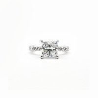 Cara Side Stones Ring with IGI LG Diamonds 2.9cts Total Weight