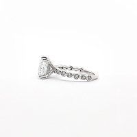 Cara Side Stones Ring with IGI LG Diamonds 2.9cts Total Weight