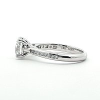 Dalia Side Stones Engagement Ring with IGI LG Diamond 1.7cts Total Weight