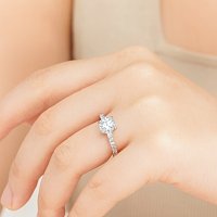 Cara Mid Engagement Ring with IGI LG Diamonds 1.40cts Total Weight