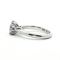 Tulip Engagement Ring with White IGI LG Diamond 1.55cts Total Weight