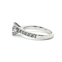 Cara Mid Engagement Ring with IGI LG Diamonds 1.40cts Total Weight