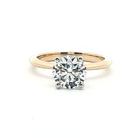 Tulip Petal Engagement Ring with IGI LG Diamonds 1.54cts Total Weight