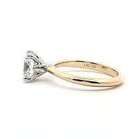 Tulip Petal Engagement Ring with IGI LG Diamonds 1.54cts Total Weight
