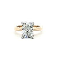 Cathedral Engagement Ring with IGI LG Diamond 2.51ct Total Weight