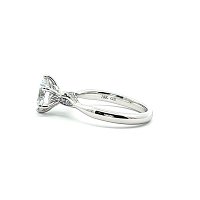 Tulip Petal Engagement Ring with IGI LG Diamond 1.69ct Total Weight