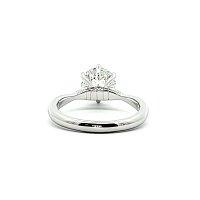 Tulip Petal Engagement Ring with IGI LG Diamond 1.69ct Total Weight