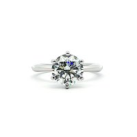 Tulip Petal Engagement Ring with IGI LG Diamond 2.01ct Total Weight