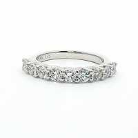 Criss Cross Wedding Ring with LG Diamonds 0.90ct Total Weight