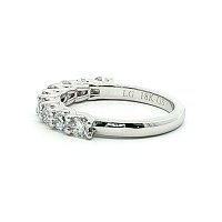Criss Cross Wedding Ring with LG Diamonds 0.90ct Total Weight