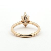 Tulip Engagement Ring with IGI LG Diamonds 1.01ct Total Weight