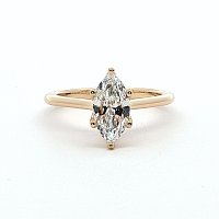Tulip Engagement Ring with IGI LG Diamonds 1.01ct Total Weight