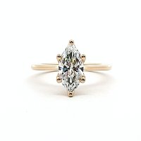 Tulip Engagement Ring with IGI LG Diamonds 1.3ct Total Weight