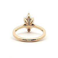 Tulip Engagement Ring with IGI LG Diamonds 1.3ct Total Weight