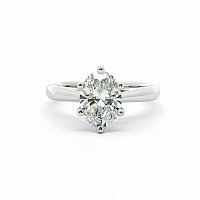 Cathedral Engagement Ring with IGI LG Diamonds 1.54ct Total Weight