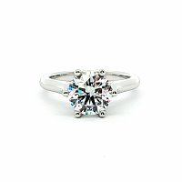 Tulip Engagement Ring with IGI LG Diamonds 2.07ct Total Weight