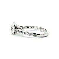 Cathedral Engagement Ring with IGI LG Diamonds 1.53ct Total Weight
