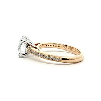 Cathedral Engagement Ring with IGI LG Diamonds 1.72ct Total Weight