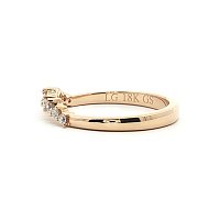 Cluster Wedding Ring with LG Diamonds 0.17ct Total Weight