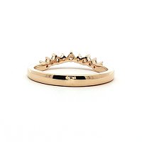 Cluster Wedding Ring with LG Diamonds 0.17ct Total Weight