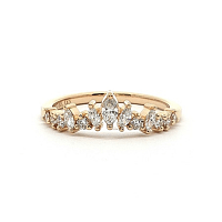 Wedding Ring with LG Diamonds 0.23ct Total Weight