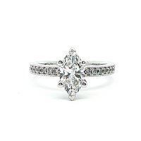 Rene Engagement Ring with IGI LG Diamonds 1ct Total Weight