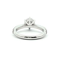 Cathedral Engagement Ring with IGI LG Diamonds 1.23ct Total Weight