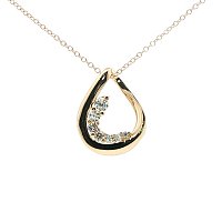 Diamond Necklace with Natural Diamonds 0.22ct Total Weight