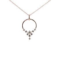 Diamond Necklace with Natural Diamonds 0.28ct Total Weight