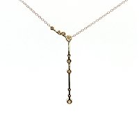 Diamond Drop Necklace with Natural Diamonds 0.26ct Total Weight