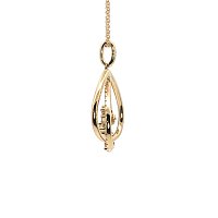 Diamond Drop Necklace with Natural Diamonds 0.20ct Total Weight