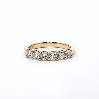 Stacker U Shaped Wedding Ring with Lab-grown Diamonds 0.6ct Total Weight