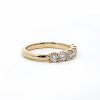 Stacker U Shaped Wedding Ring with Lab-grown Diamonds 0.6ct Total Weight