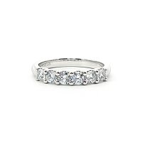 Stacker U Shaped Wedding Ring with Lab-grown Diamonds 0.6ct Total Weight