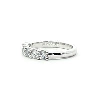 Stacker U Shaped Wedding Ring with Lab-grown Diamonds 0.6ct Total Weight