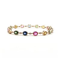 Multi‑Color Bracelet with Natural Sapphires 8.50cts Total Weight