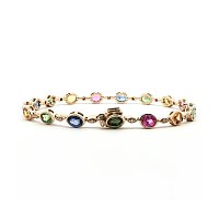 Multi‑Color Bracelet with Natural Sapphires 8.50cts Total Weight